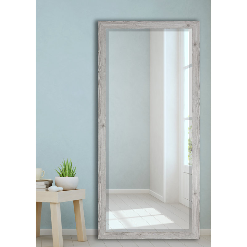 Miroir pleine grandeur Henslee, Blanc vieilli, H 71 po x l 30,5 po