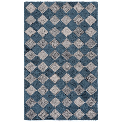 Ffraid Hand Tufted Performance Geometric Rug