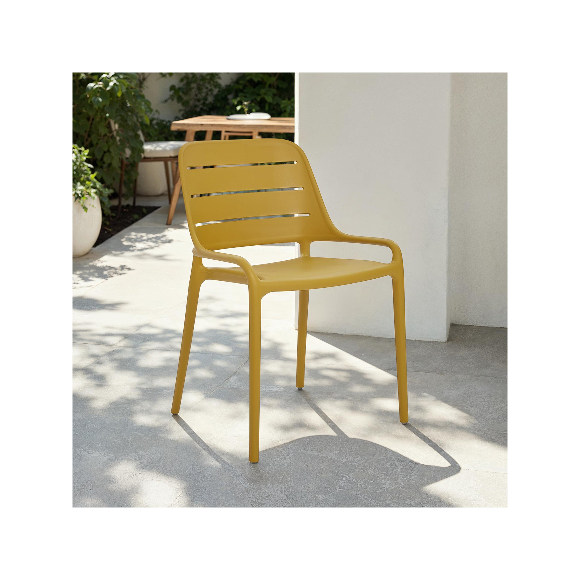 Nohr Outdoor Stacking Chair, Ginger