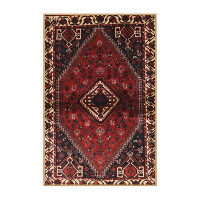 Tapis jaune clair/marron/noir Turcot