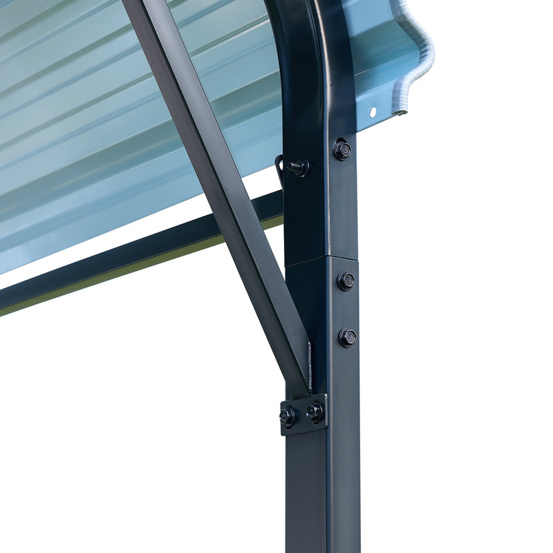 Abri d'auto en métal pour l'extérieur, 26,25 pi. X 13,11 pi.