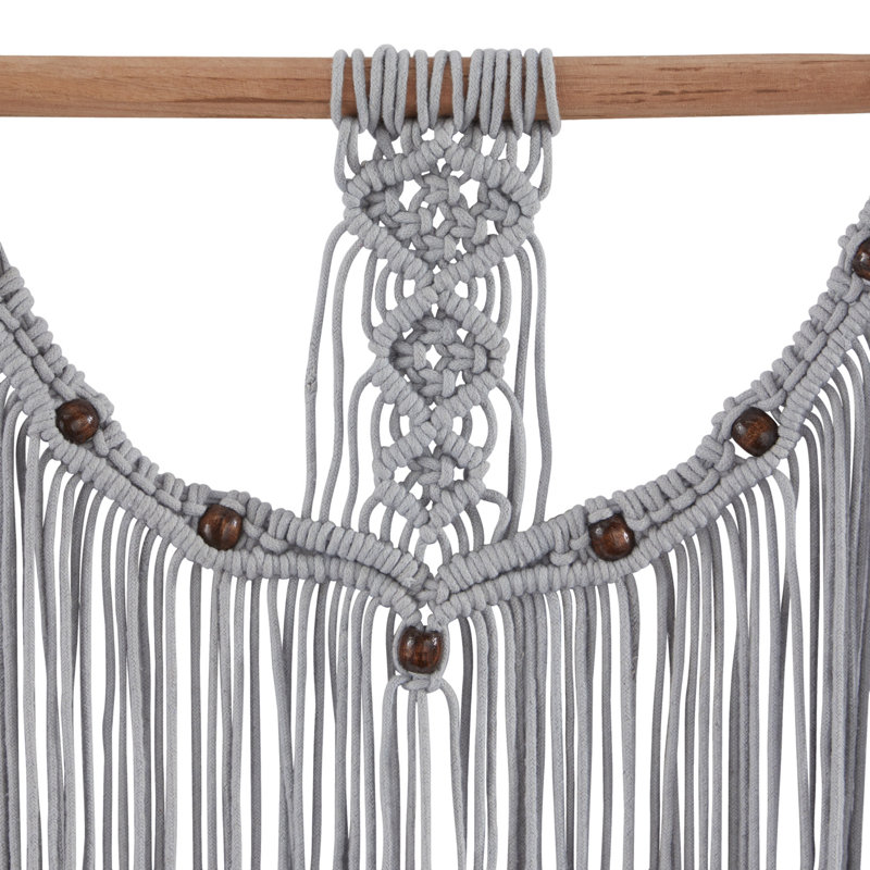 Suspension murale en tissu mélangé avec accessoires de suspension inclus