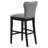 Upholstered Counter Stool with Solid Wood Frame-1869918942
