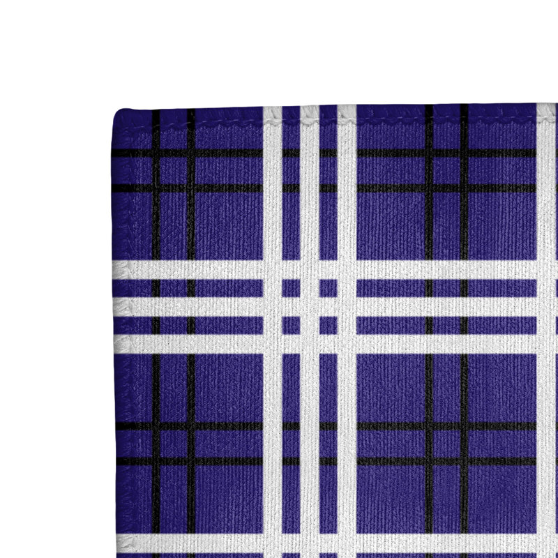 Tapis à carreaux mauve, Rectangle 4 pi x 6 pi
