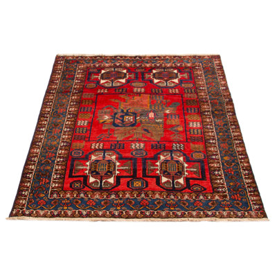 One Of A Kind Anadol Red 4'7" x 6'9"Area Rug