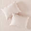 Courtepointe très grand / très grand lit 3 pièces - rosé, bord festonné, microfibre douce, rembourrage 90% coton, bourre rosée-131530049-131530051