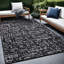 Tapis d'extérieur en plastique noir et blanc Aldo-1341182732