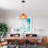 Petit luminaire suspendu 1 lumière Boho Rattan Dome