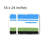 Blue Green Black Patchwork Bath Mat For Bathroom, 16 X 24