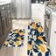 Tapis orange et blanc, ensemble de 2 tapis de cuisine-1506455924