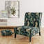 Modern Sea Paisley Spirals - Fauteuil de chambre rembourré Boho, fauteuil d'appoint vert
