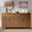 Buffet 63 "à cannelures avec rangement, armoire-bar console et crédence moderne-410280839