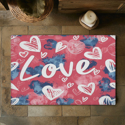 Tapis tressé Love Love