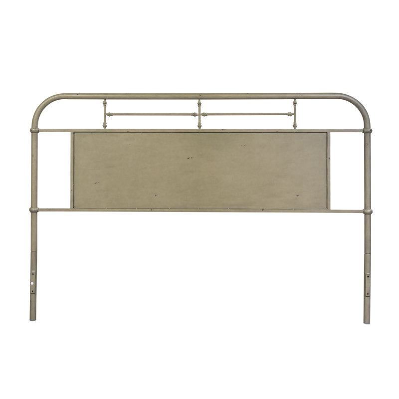 Edmund Open-Frame Metal Headboard, Vintage Cream, Full/Double