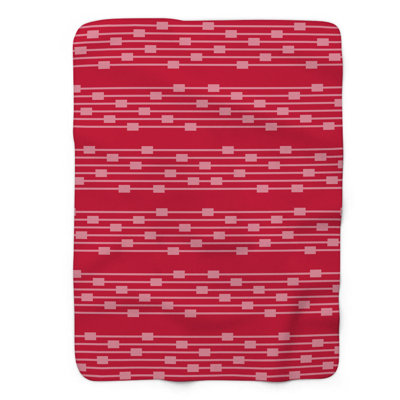 Style géométrique - couverture en sherpa de qualité supérieure 1 pièce 0132