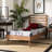 Davene Solid Wood Open-Frame Bed-976384390