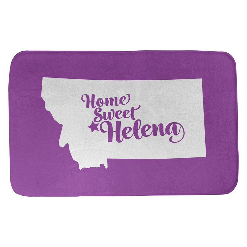 Tapis pour salle de bain hélène montana, l 21 po x L 34 po, Violet
