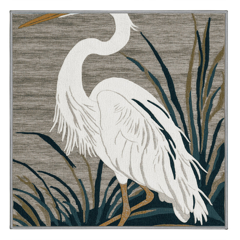  Tapis lavable en aigrette, Carré 4 pi