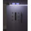 Système de douche thermostatique à DEL de 71 cm (28 po) à montage au plafond, avec pommeau de douche à 4 modes, 6 jets corporels et douchette à main.-94427591