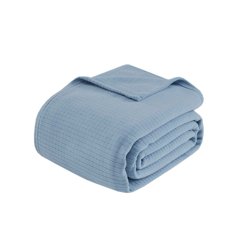 Microfleece Blanket Full/Queen, Queen, Blue