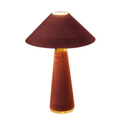 Graham Terracotta Velvet Table Lamp