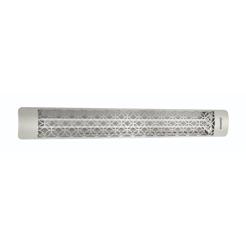 Eurofase Dual Element 61 Inch 6000 Watt Electric 240V Patio Heater, Stainless Steel