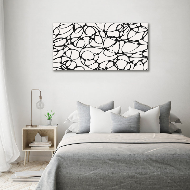 Chaotic Circles - Wrapped Canvas Print