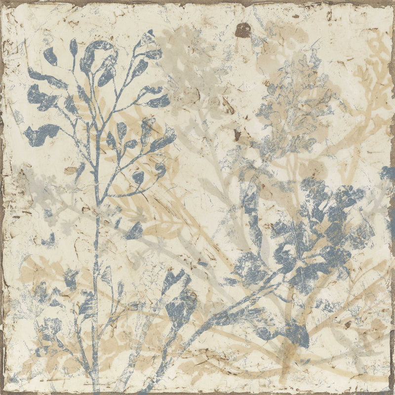 «Floral Fan I» par Megan Meagher - peinture sur toile tendue, H 30 po x l 30 po x P 1,25 po