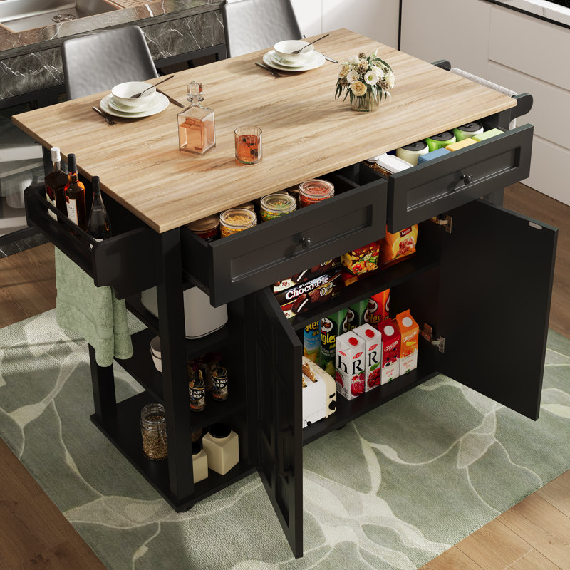 Kitchen Island, Black