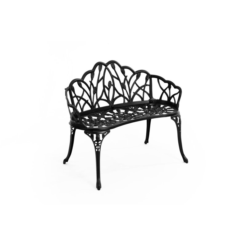 Banc en fonte d'aluminium, Noir