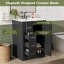 Meuble-lavabo avec lavabo en céramique intégré et rangement spacieux, idéal pour les petites et moyennes salles de bain