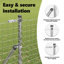 170 cm H x 3.2 cm W Steel Fencing Kits Fencing