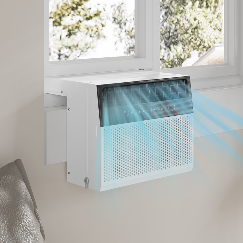 6000 BTU Window Air Conditioner, U-Shaped Energy Saving Window AC Unit with WiFi, Remote Control, Cools Up to 269 Sq.ft., Ultra Quiet Operation, for Office, Bedroom, Kitchen.