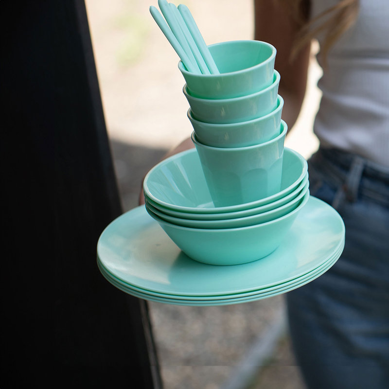 Koziol Nora Plate S, dessert plate, plastic, 21cm, Green