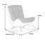 Chaise berçante confortable avec design ergonomique