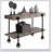 Industrial Style 1pc Sofa Table Natural Tone Slat Design Console Table Open Bottom