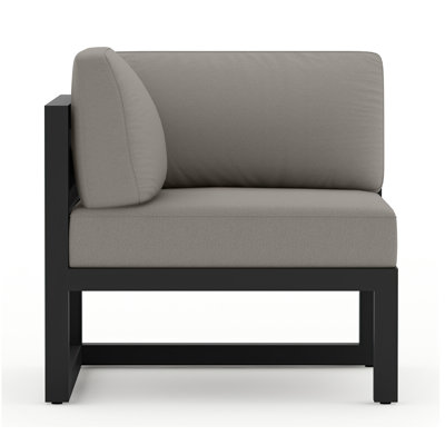 Fauteuil d'angle d'extérieur Smith avec coussins Sunbrella