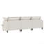 Module de canapé modulaire 3 places pour canapé modulaire modulaire, siège large, canapé en nuage de chenille avec coussins décoratifs, mobilier d'intérieur rembourré pour salon, chambre à coucher, appartement (modulaire)-557150365
