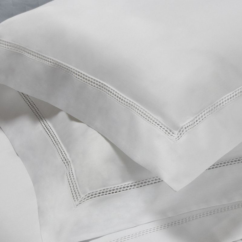 Belcanto Cotton Sateen Lace Inlay Sham