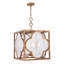 Luminaire suspendu carré 4 lumières Angelo-23078181-23078180