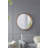 31.5" Round Pine Wood Mirror