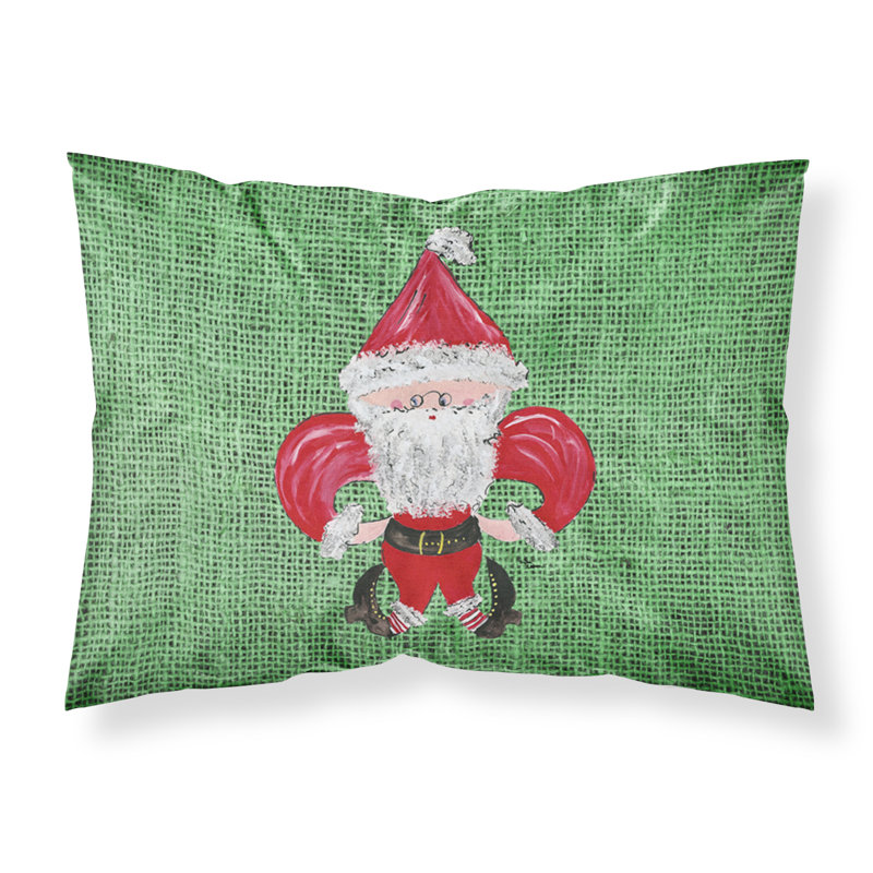  Taie d'oreiller Christmas Santa Fleur De Lis