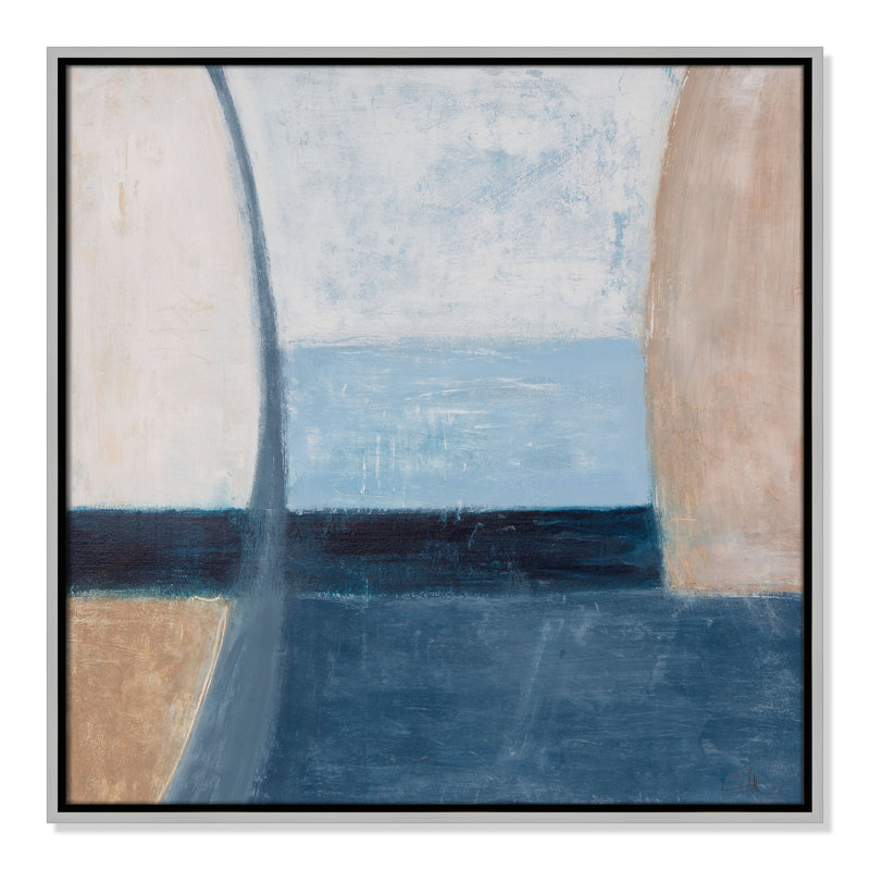 Beach Deco - Square Version Print par Casa Fine Arts, Argent, H 25,5 po x l 25,5 po
