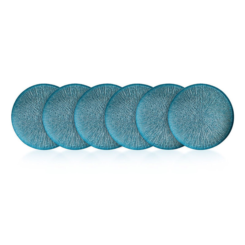 Fairmont Park Adonya Glass Platter, Light Blue