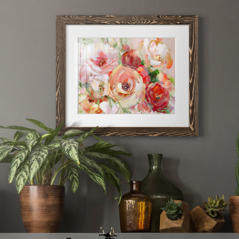 «Bold Summer» par J Paul, reproduction d'art sur papier encadrée, H 24 po x l 18 po x P 1,5 po, Papier avec cadre noyer
