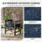 Wynee Outdoor 4” Seat Cushions And 19”X19” Outdoor Cushions Dining Seat Cushions -2140156057