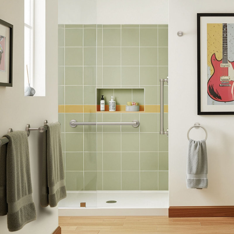 Crochet mural Gibson | Nickel satiné, Nickel satiné