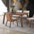 Contemporary Design Walnut Finish Dining Table