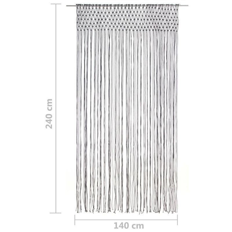 LaSalle Sheer Curtain Single Panel, Anthracite