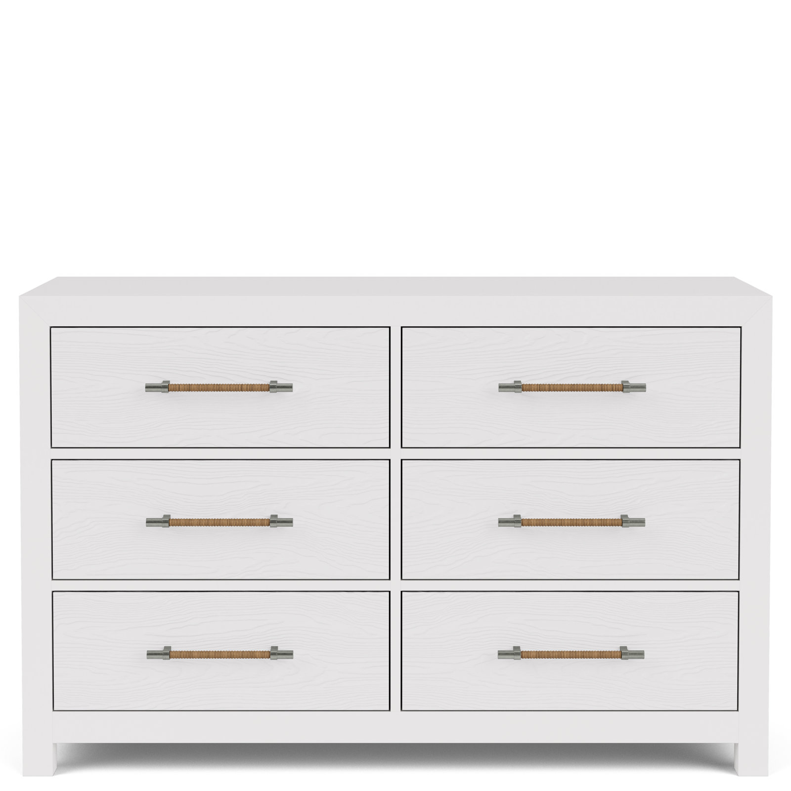 Lana 56" 6-Drawer Dresser, White